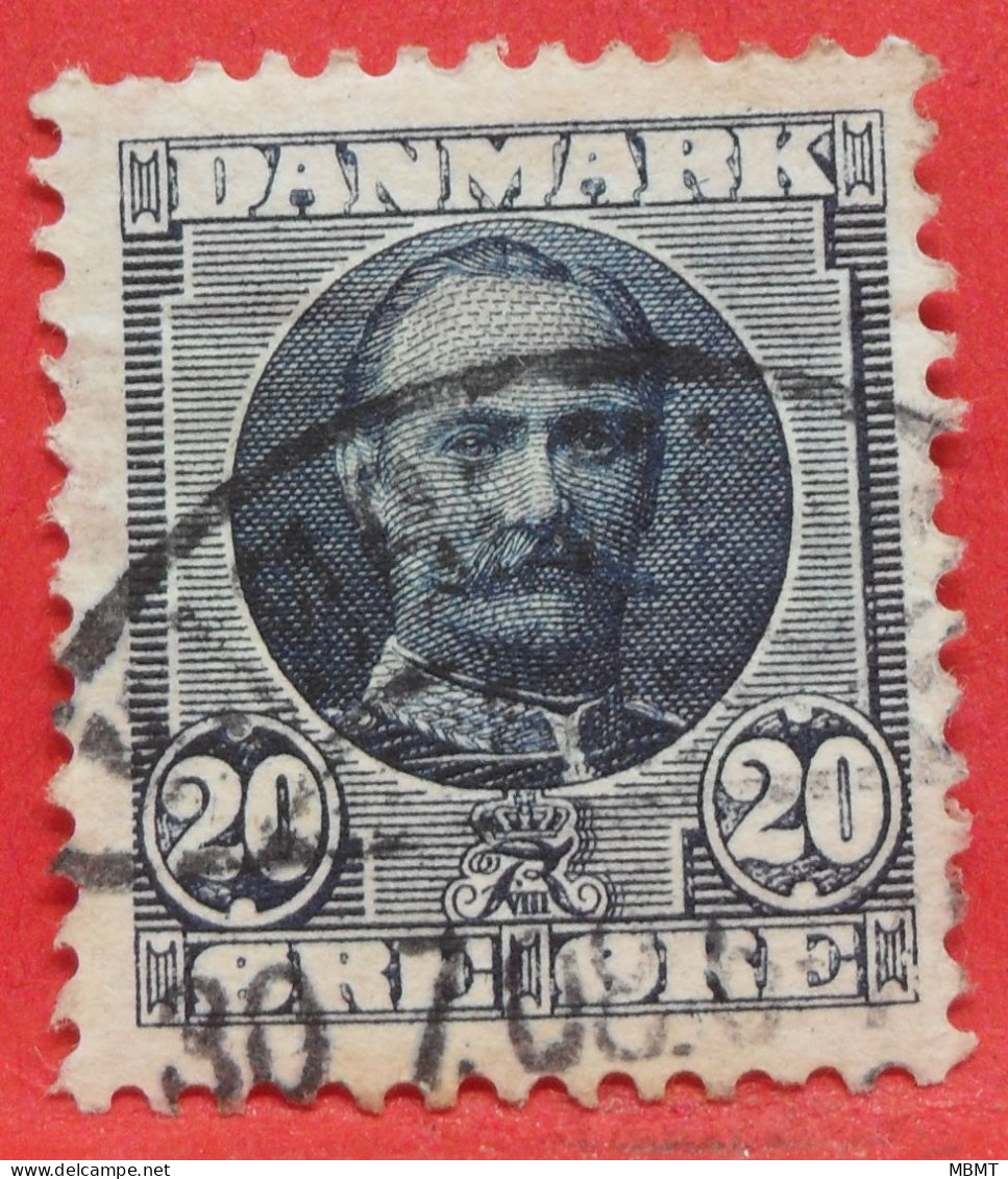 N°56 - 20 Ore - Année 1907 - Timbre Oblitéré Danemark - - Gebruikt