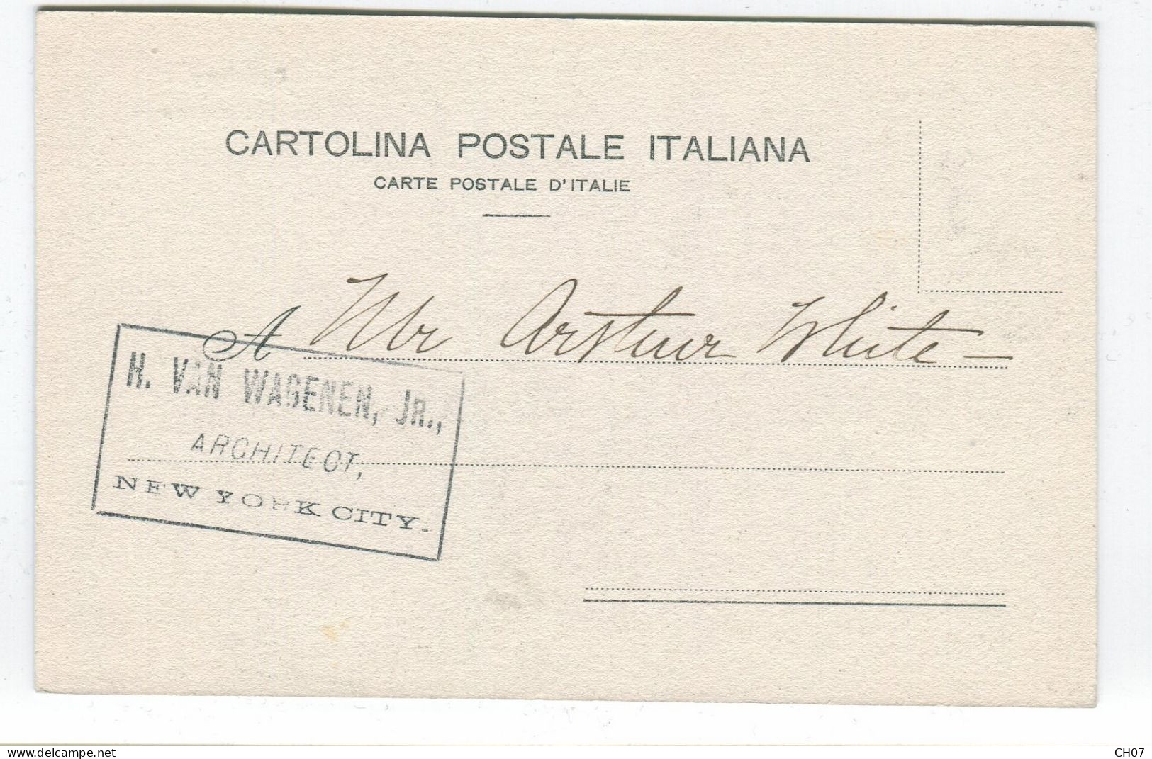 "Lot De 2 Cartes Postales Anciennes Italie Palermo,  Carro Siciliano, Dos Non-divisé - Sammlungen & Sammellose