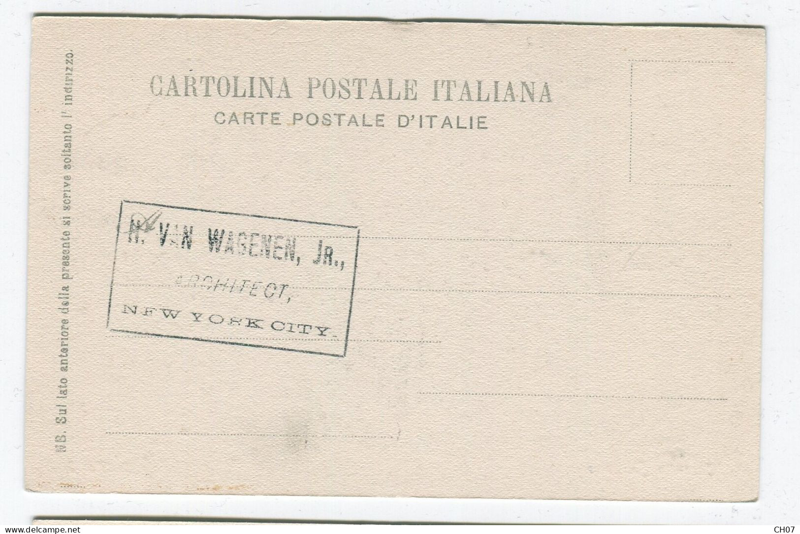 "Lot de 2 Cartes Postales anciennes Italie Palermo,  Carro Siciliano, dos non-divisé