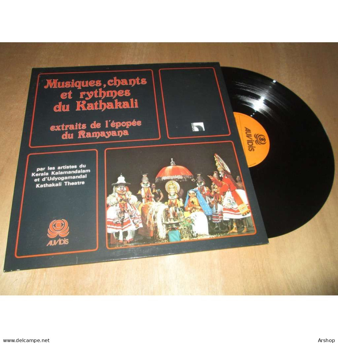 ORCHESTRE TRADITIONNEL DE KATHAKALI Musiques, Chants Et Rythmes - Ramayana AUVIDIS AV 4502 Lp 1979 - Música Del Mundo