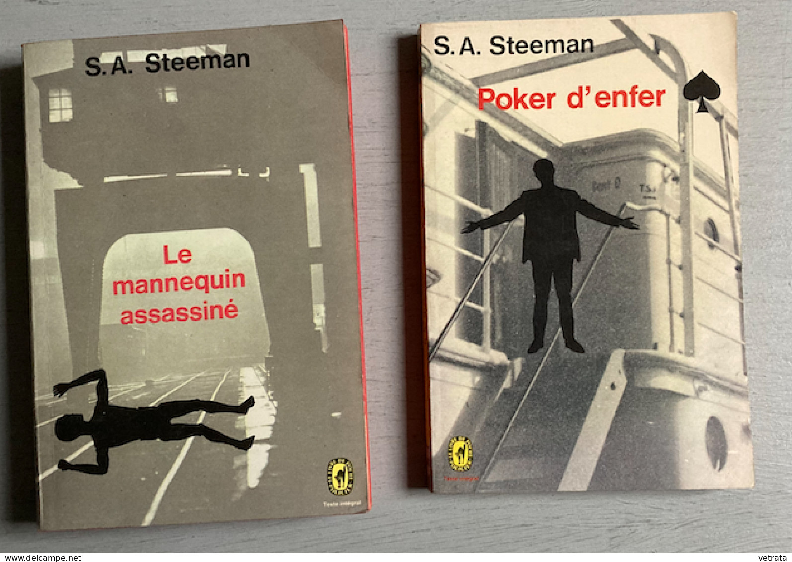 6 Livres De S.A. Steeman En Collections De Poche (Le Dernier Des 6-Crimes à Vendre-Poker D’enfer-Le Mannequin Assassiné- - Bücherpakete