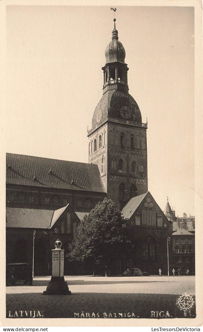 Lettonie - Latvija - Maras Baznica - Riga - Eglise - Clocher  - Carte Photo -  Carte Postale Ancienne - Lettland