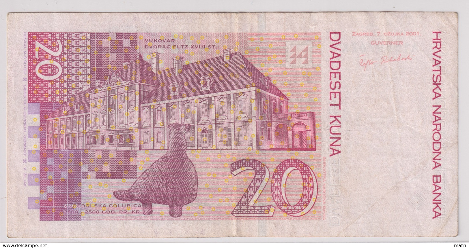 Croatia 20 Kuna 2001 P-39a - Croatie