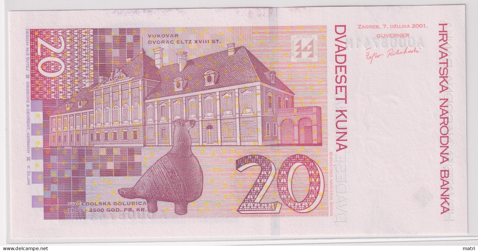 Croatia 20 Kuna 2001 P-39a - Croatia