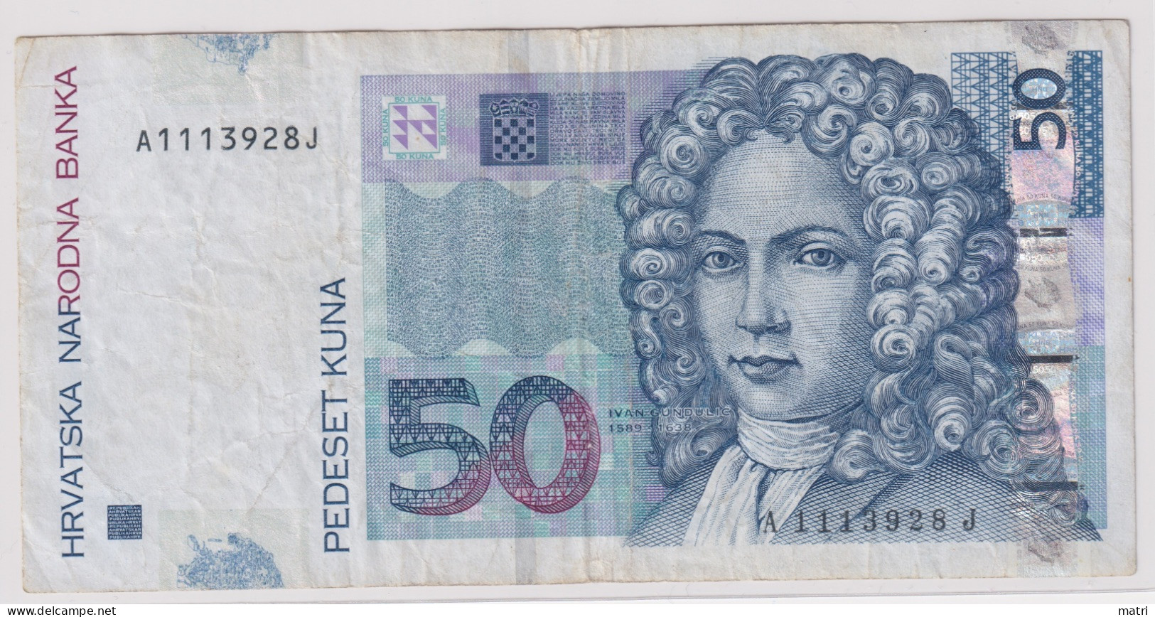 Croatia 50 Kuna 2002 P-40a - Croatie