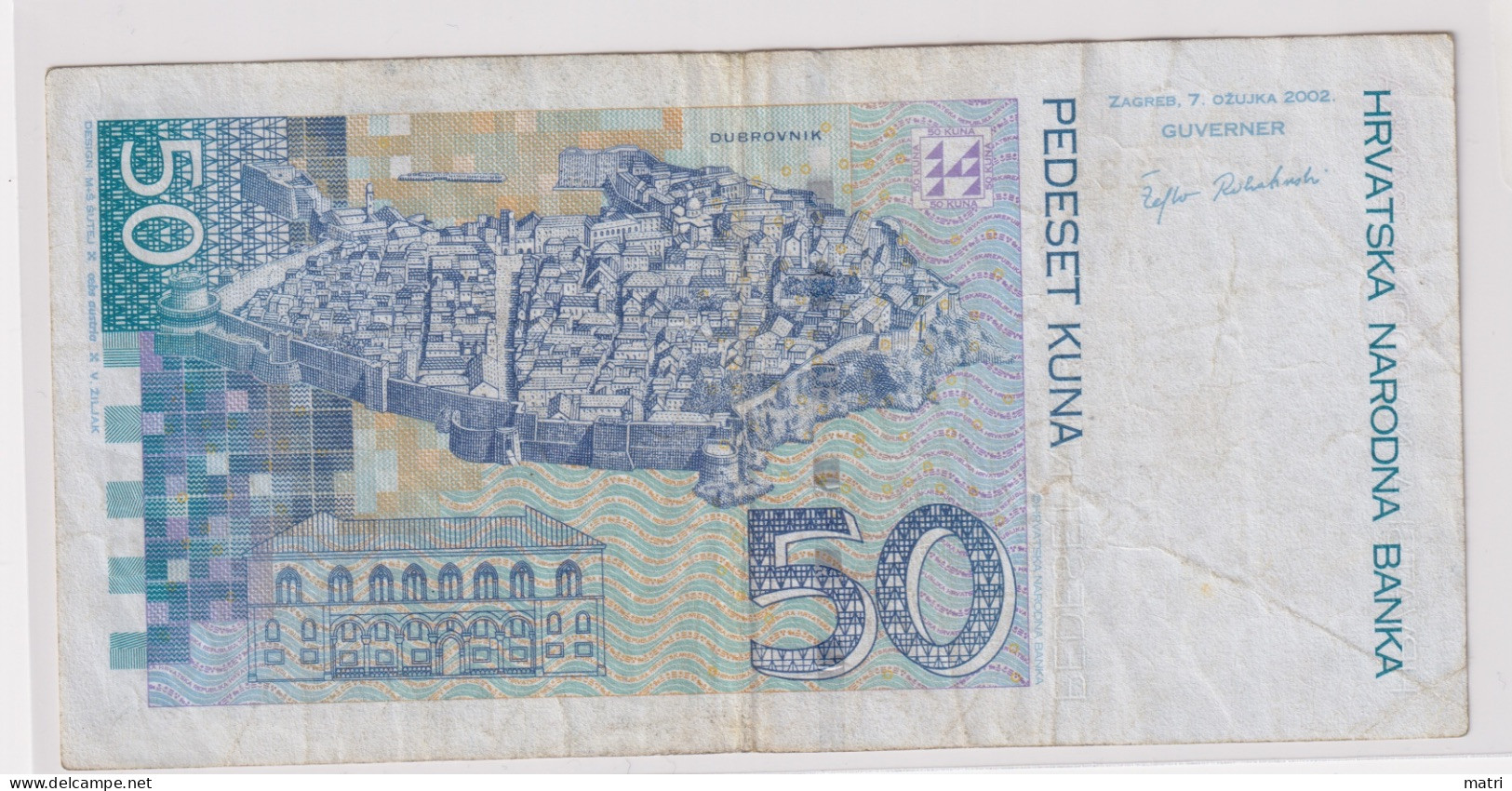 Croatia 50 Kuna 2002 P-40a - Croatie