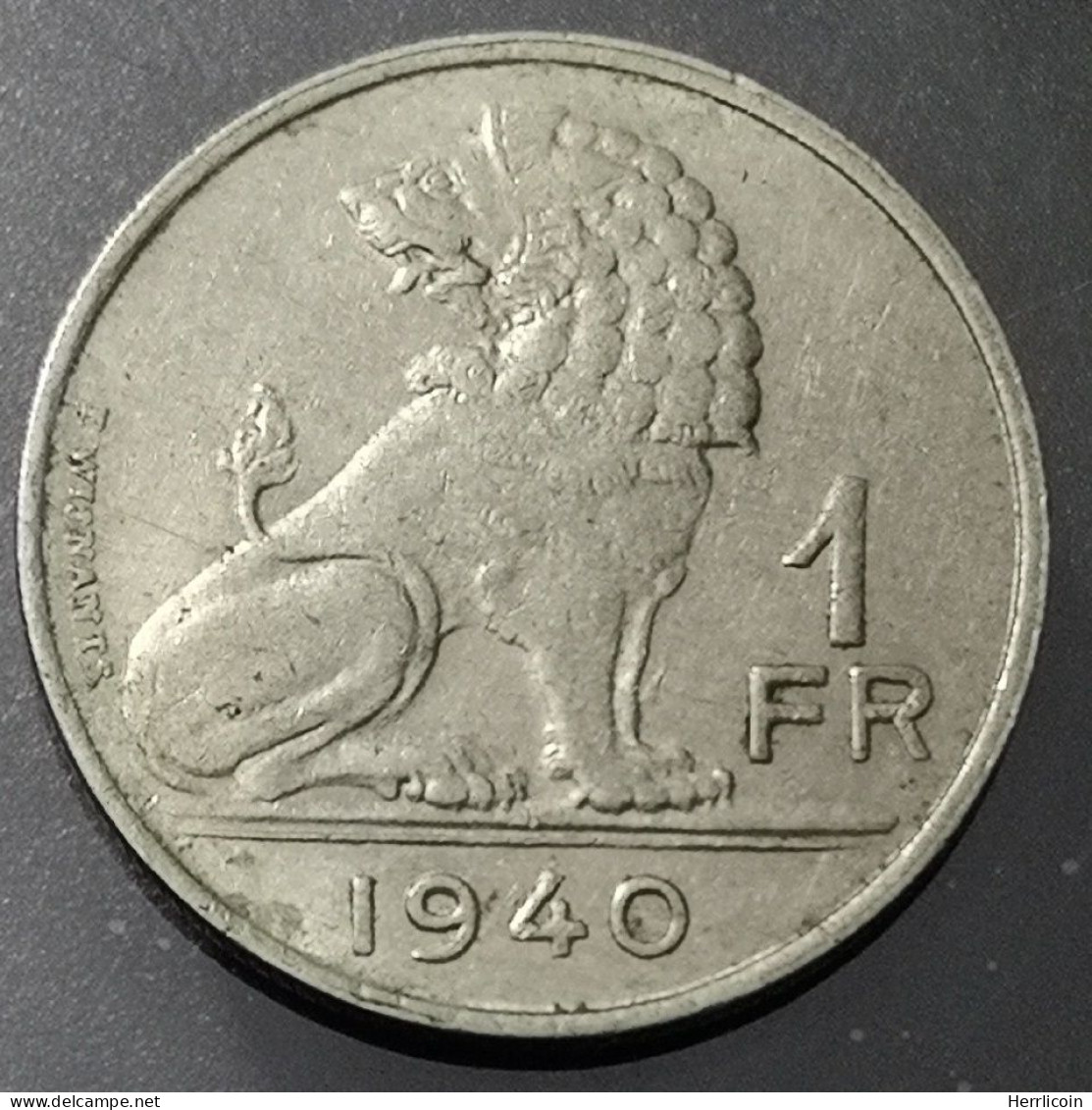 Monnaie 1940 - Belgique - 1 Franc - Léopold III Belgie Belgique - 1 Frank