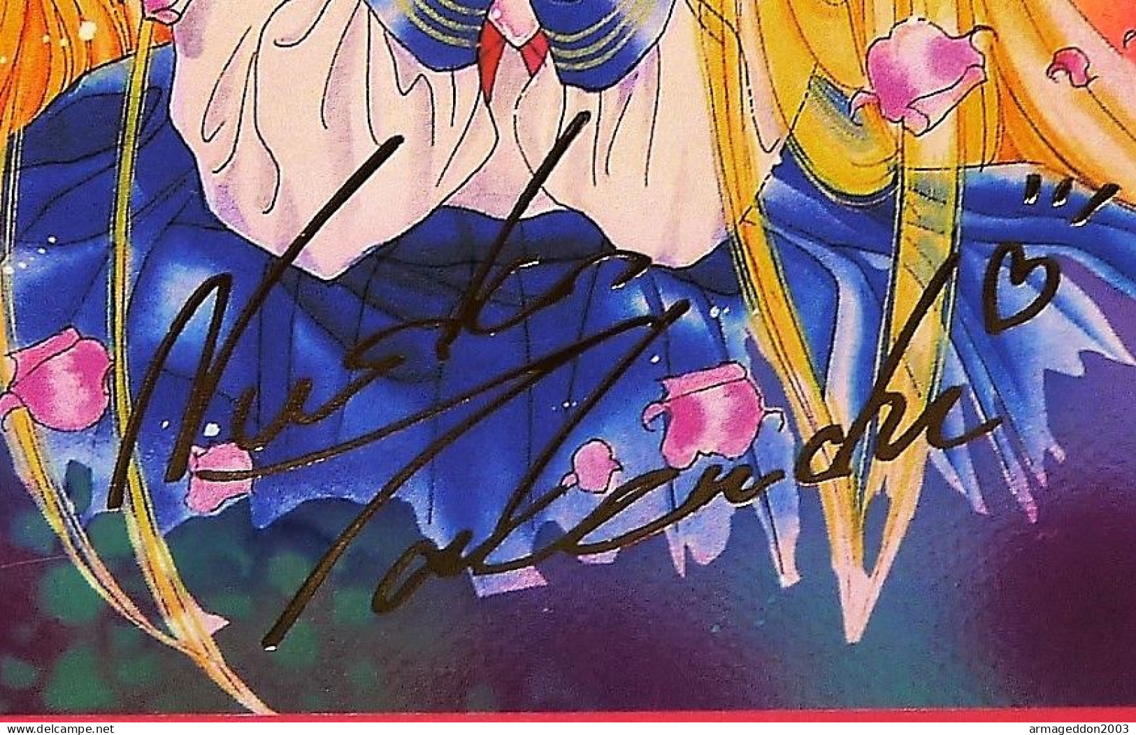 RARE CARTE EPAISSE CARTON 2022 GIRL MANGA HOLO PRISM Waifu SAILOR MOON SIGNATURE - Other & Unclassified