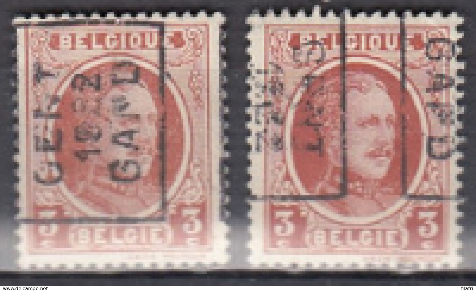 2966 Voorafstempeling Op Nr 192 - GENT 1922 GAND - Positie A & B - Roller Precancels 1920-29