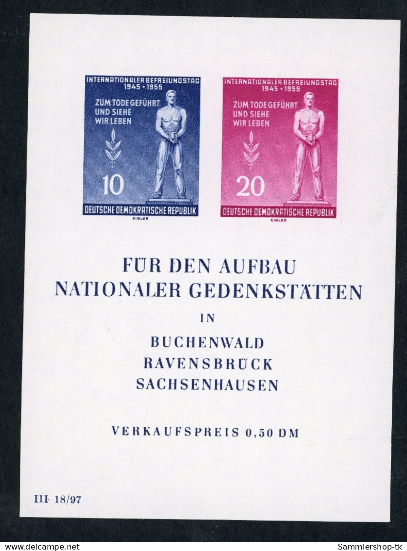 DDR Block Nummer 11 Postfrisch - 1950-1970