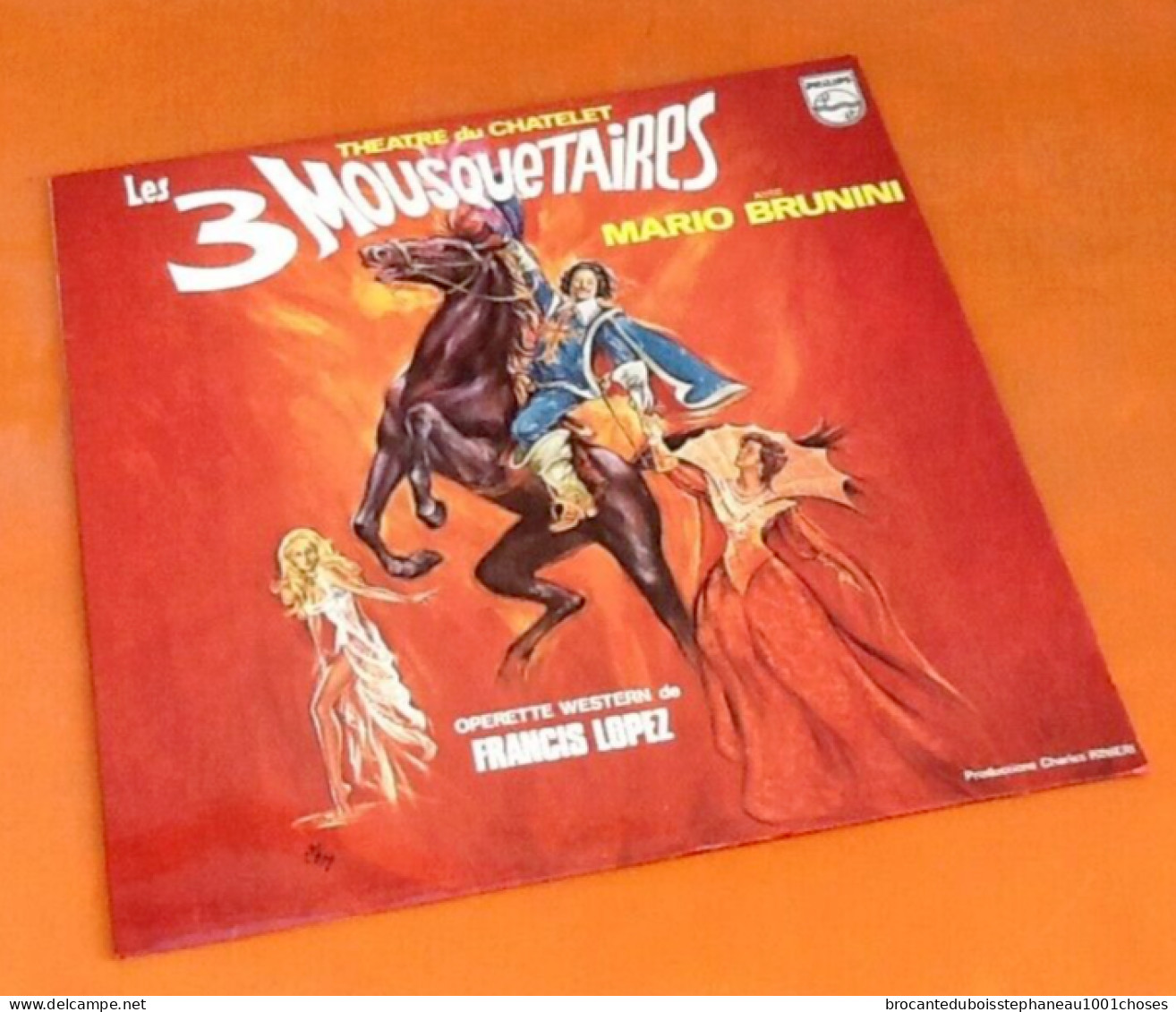 Vinyle 33 Tours Les Trois Mousquetaires  Francis Lopez (1974)  Philips  6325 095 - Oper & Operette