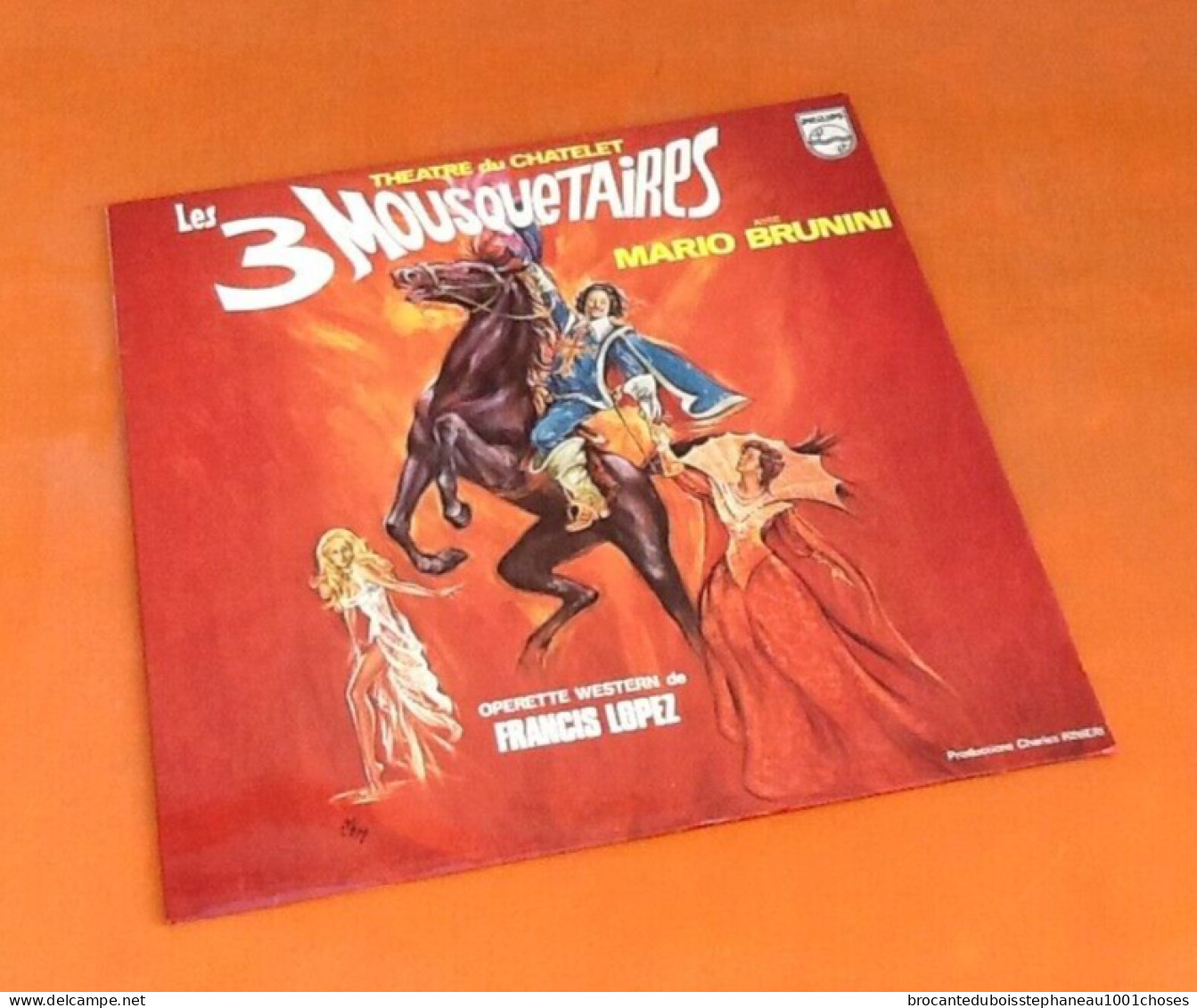 Vinyle 33 Tours Les Trois Mousquetaires  Francis Lopez (1974)  Philips  6325 095 - Opéra & Opérette