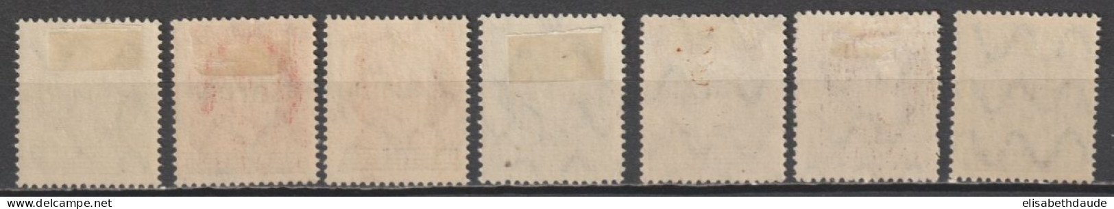 SAAR - 1920 - YVERT N° 18+19A/22+25/26 * MLH - COTE = 28 EUR - Ungebraucht