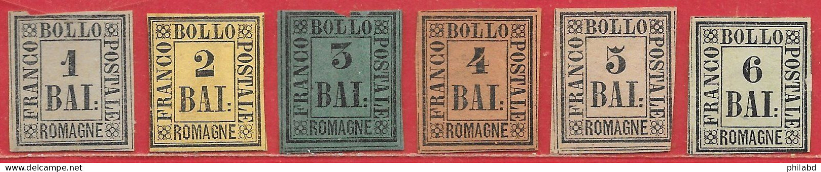 Romagne N°2 à/to 7 1859 (faux Fournier / False / Falso) (*) - Romagna