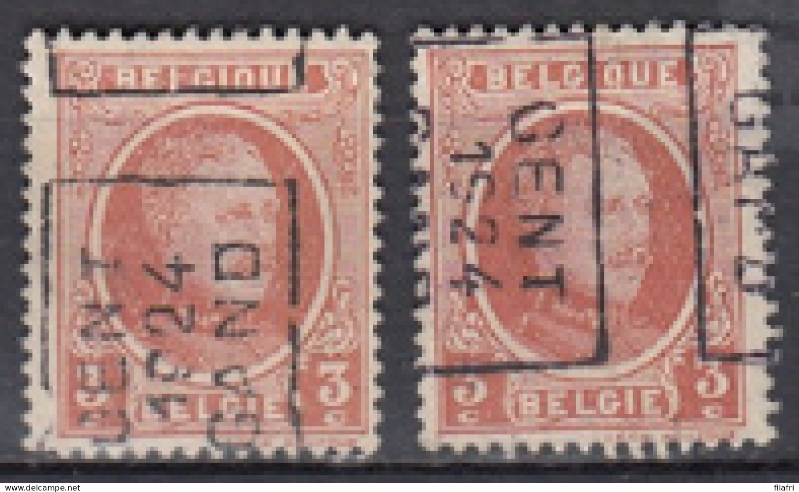 3313 Voorafstempeling Op Nr 192 - GENT 1924 GAND - Positie A & B - Rollo De Sellos 1920-29
