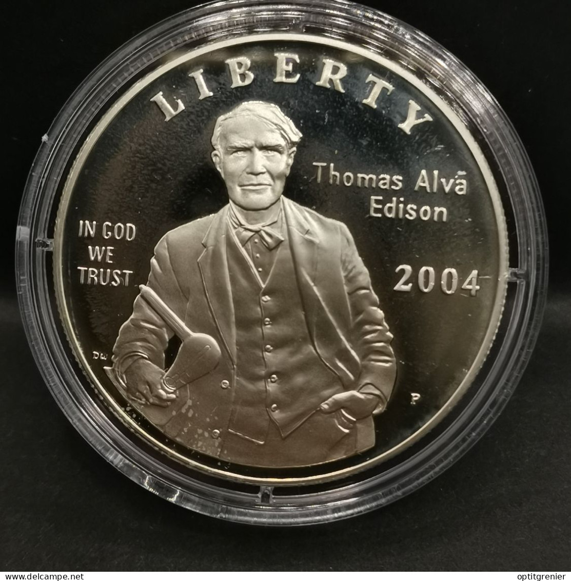 1 DOLLAR BE ARGENT 2004 P THOMAS ALVA EDISON USA / PROOF SILVER - Zonder Classificatie