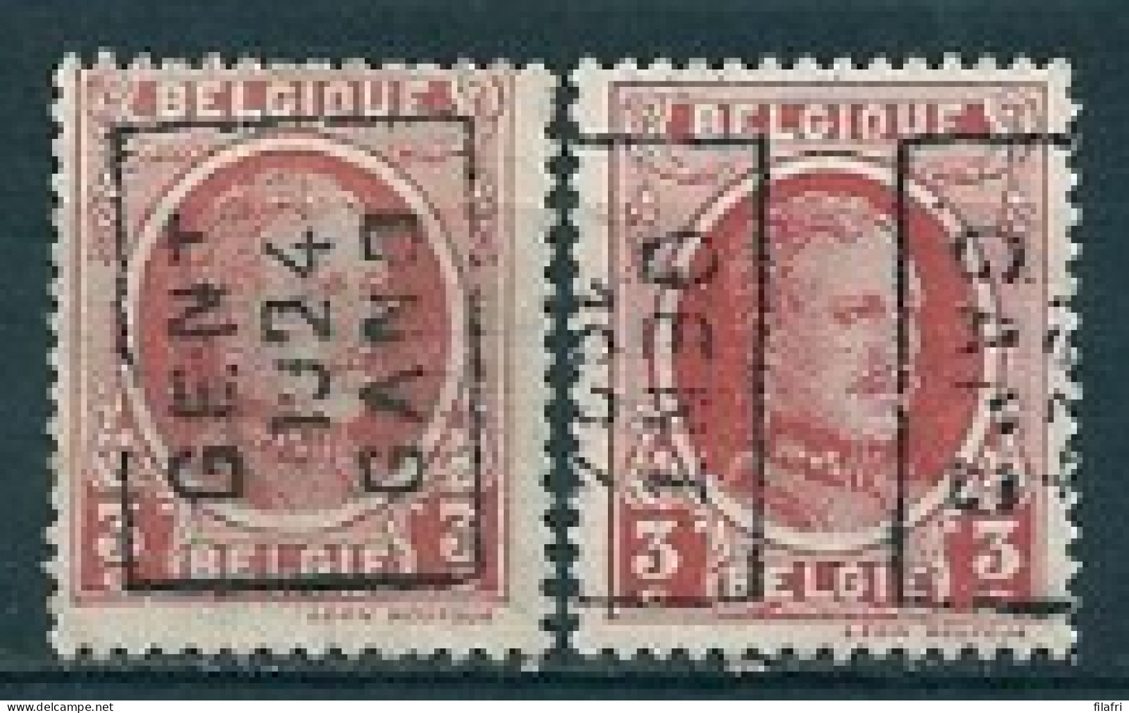 3313 Voorafstempeling Op Nr 192 - GENT 1924 GAND - Positie A & B - Roller Precancels 1920-29