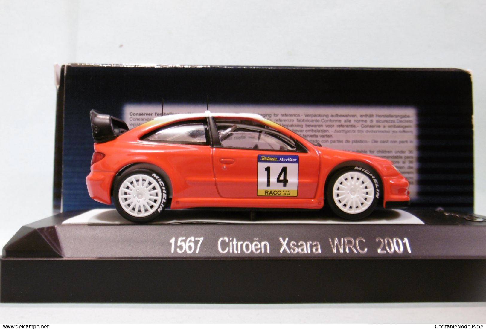 Solido - CITROEN Xsara T4 WRC 2001 #14 Réf. 1567 BO 1/43 - Solido