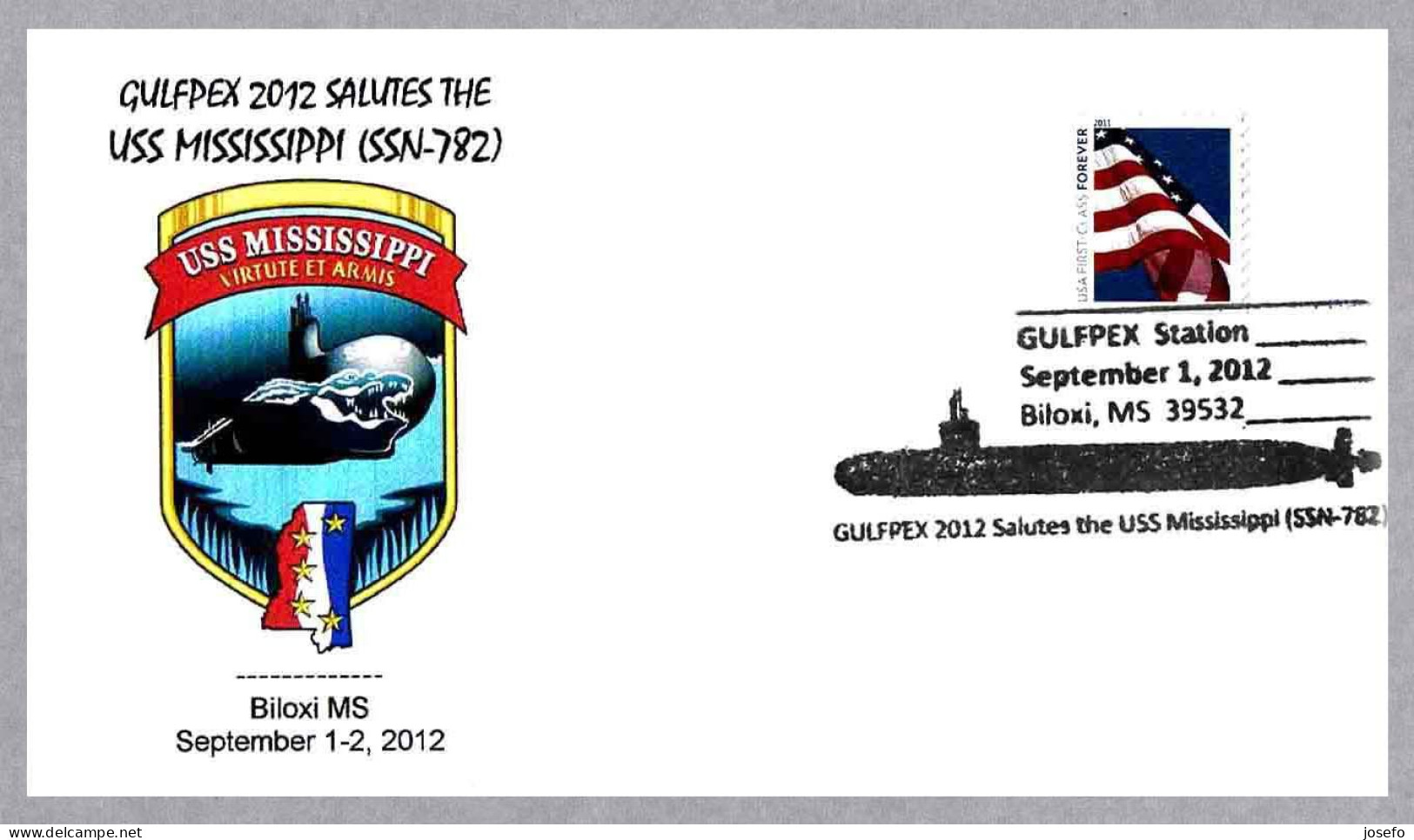 Submarino Nuclear USS MISSISSIPPI (SSN-782). Biloxi MS 2012 - Submarinos