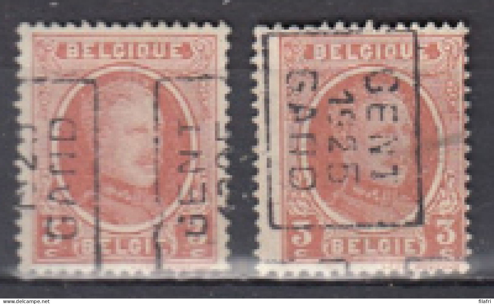 3521 Voorafstempeling Op Nr 192 - GENT 1925 GAND - Positie A & B - Roulettes 1920-29