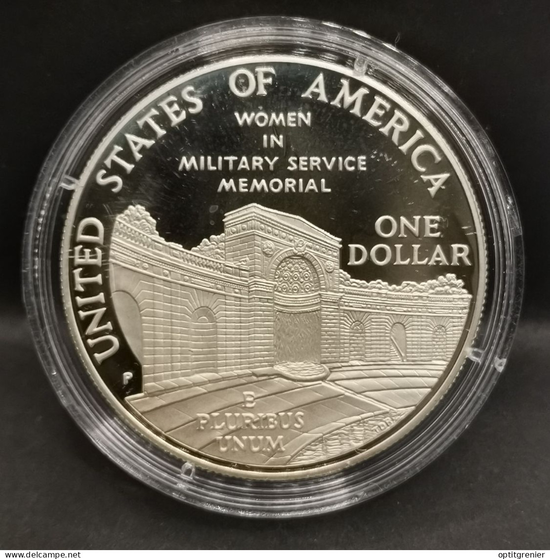 1 DOLLAR BE ARGENT 1994 P Women In Military Service For America Memorial USA / PROOF SILVER - Non Classés