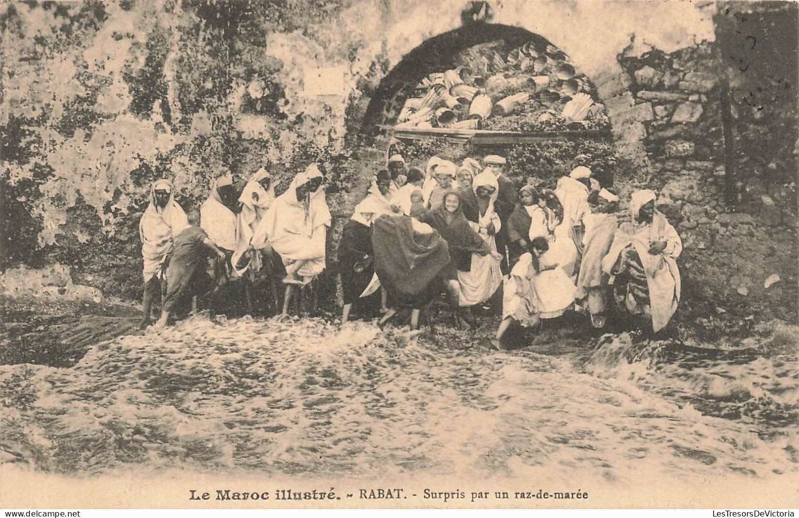 Maroc - Le Maroc Illustré - Rabat - Surpris Par Un Raz De Marée - Animé-  Carte Postale Ancienne - Rabat