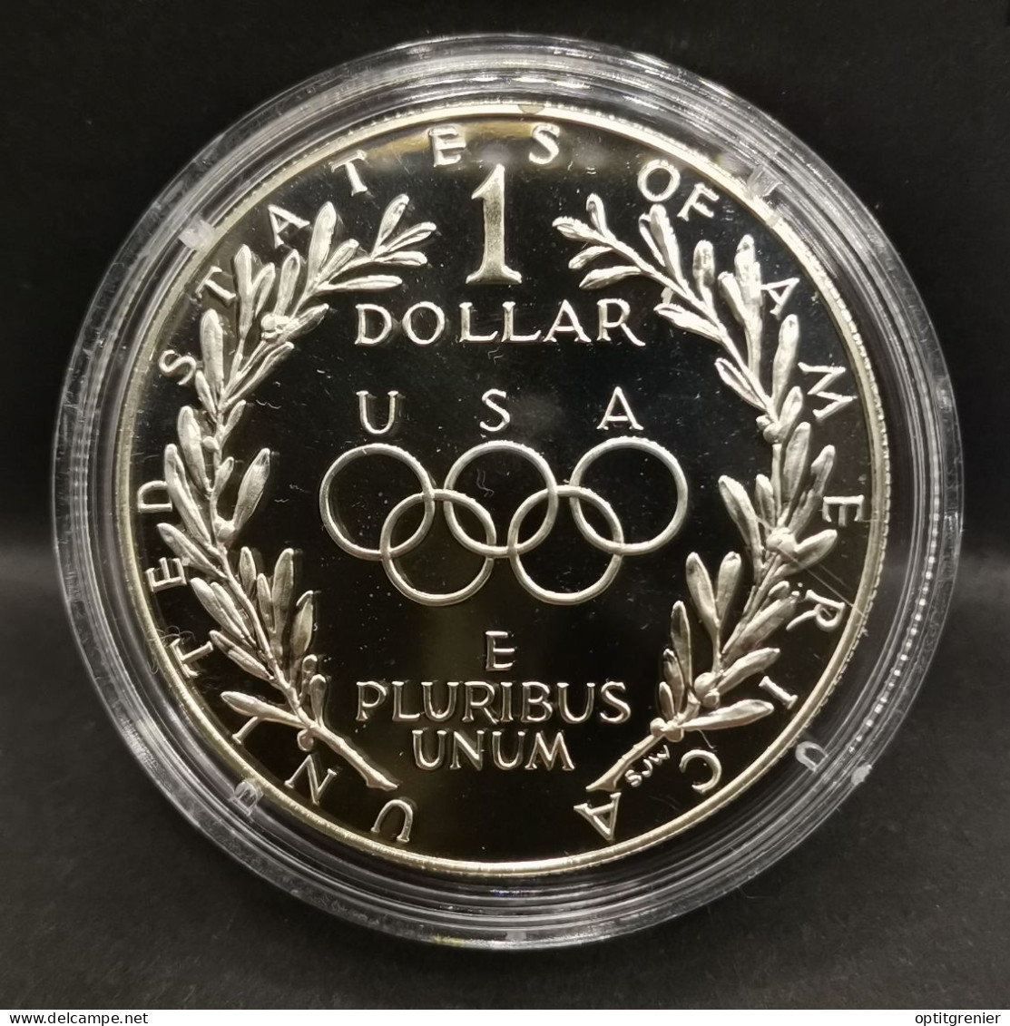1 DOLLAR BE ARGENT 1988 S OLYMPIADES JO USA / PROOF SILVER - Non Classés