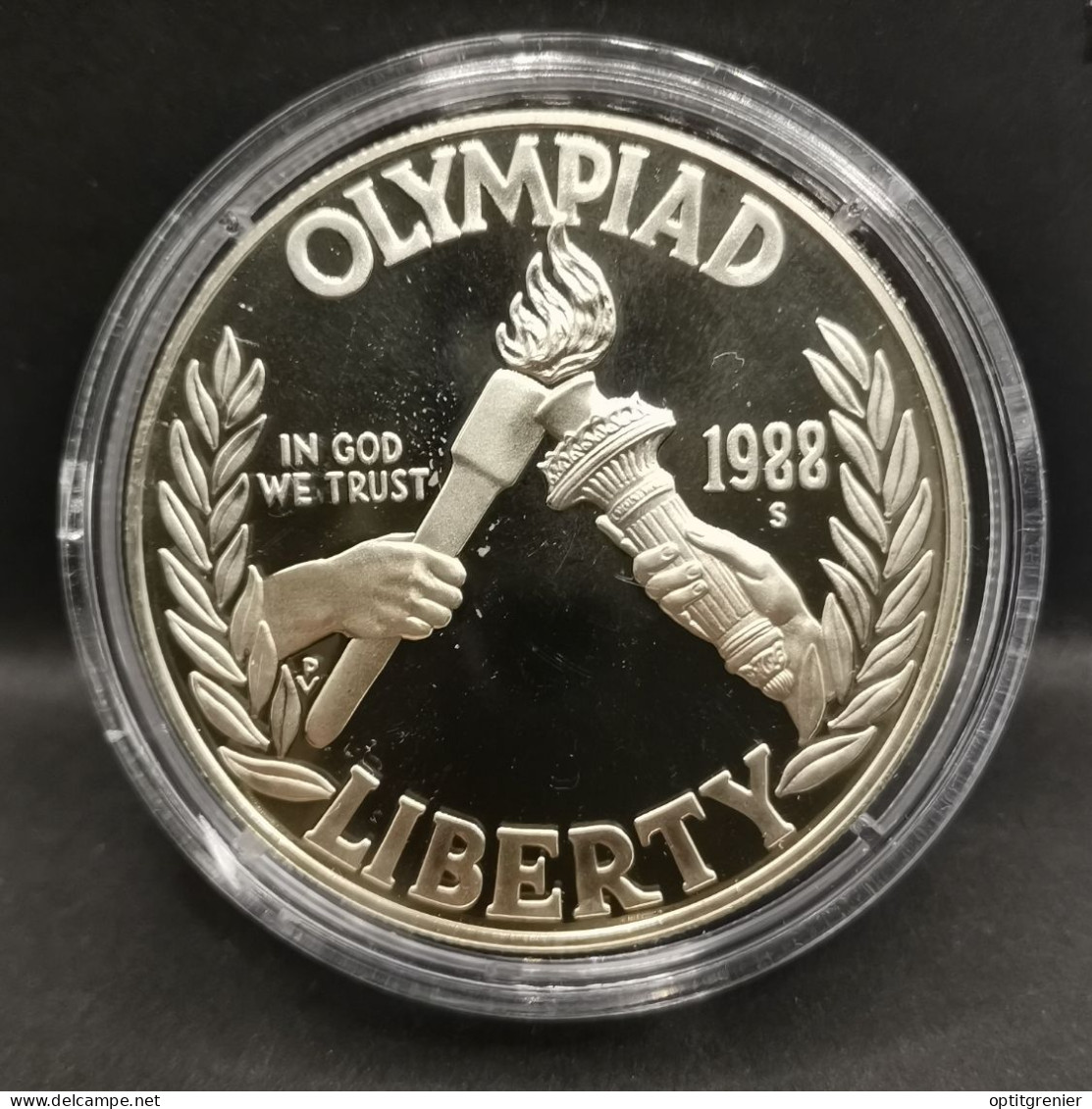 1 DOLLAR BE ARGENT 1988 S OLYMPIADES JO USA / PROOF SILVER - Ohne Zuordnung