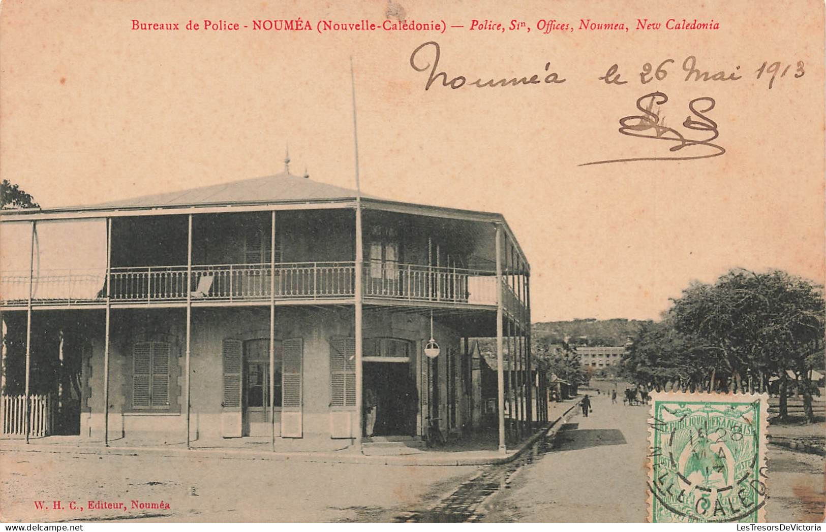 Nouvelle Calédonie - Nouméa - Bureau De Police -   Carte Postale Ancienne - New Caledonia