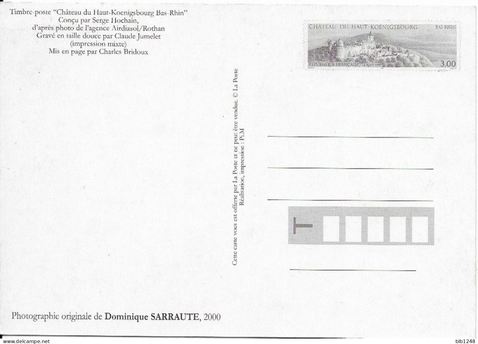 Thèmes > Poste & Facteurs Timbre Chateau Du Haut Koenigsbourg - Post & Briefboten