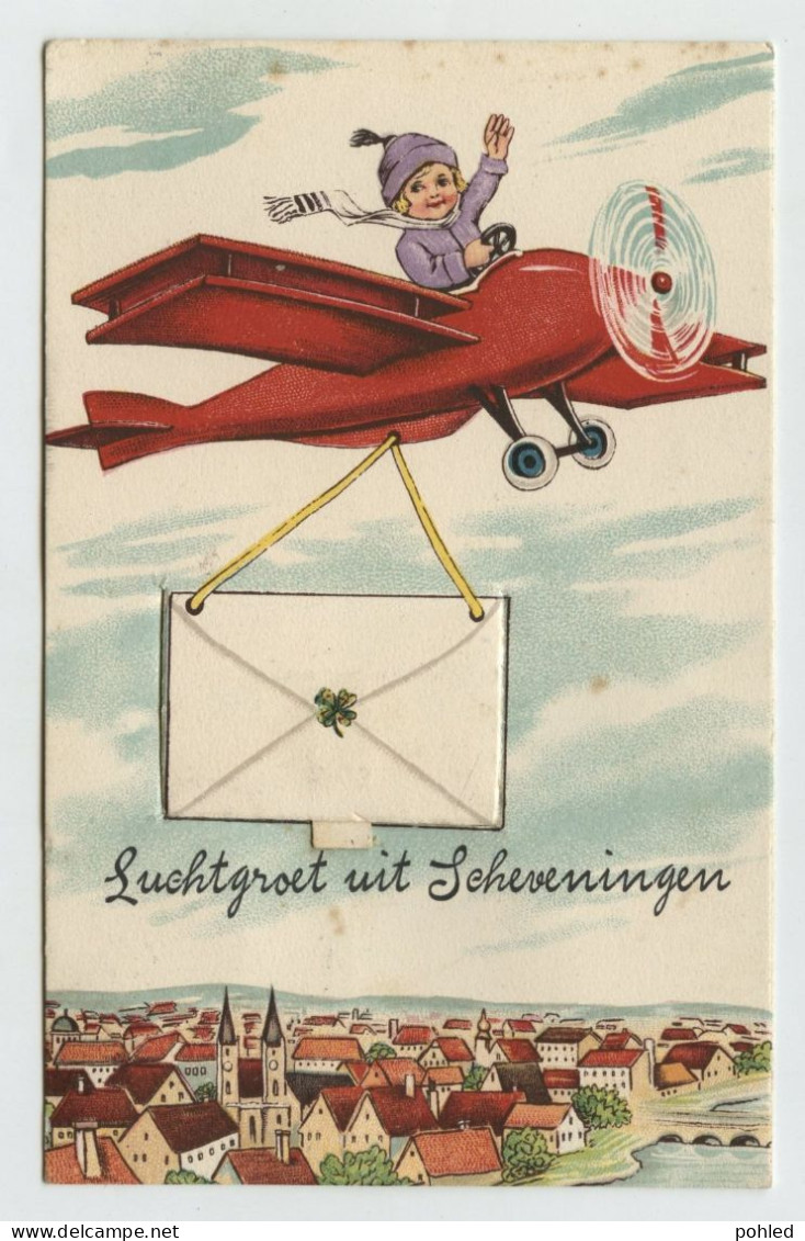 01183*NETHERLANDS*HOLLAND*LUCHTGROET UIT SCHEVENINGEN*LEPORELO*1931 - Scheveningen