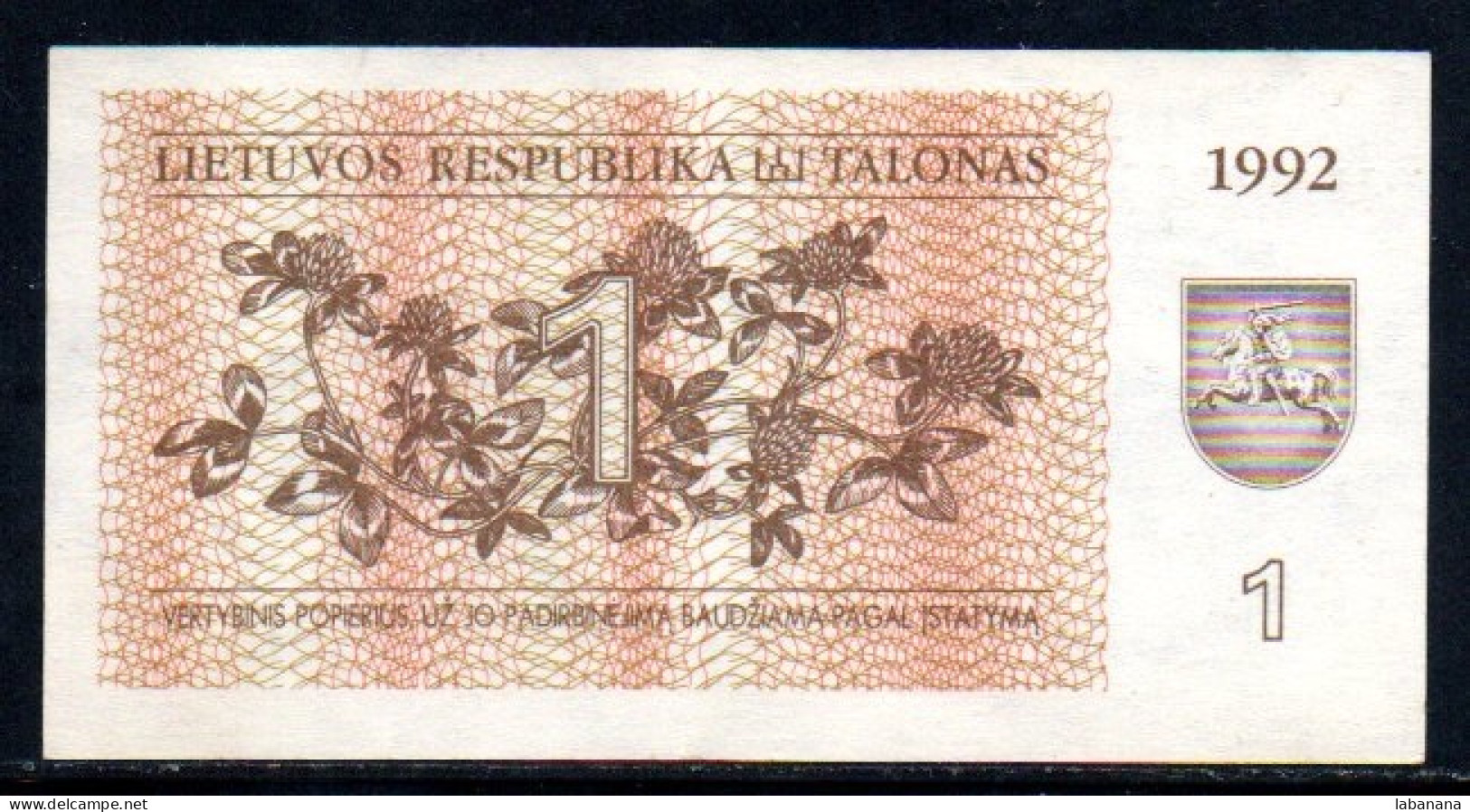509-Lituanie 1 Talonas 1992 JH062 - Litauen