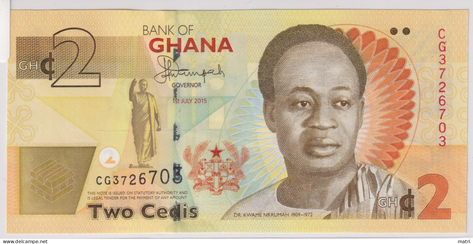 Ghana 2 Cedis 2015 P-37Ad - Ghana