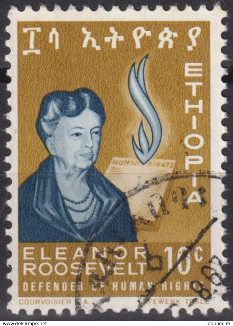 1964  Äthiopien ° Mi:ET 483, Sn:ET 425, Yt:ET 431, Eleanor Roosevelt (1884-1962) - Ethiopia