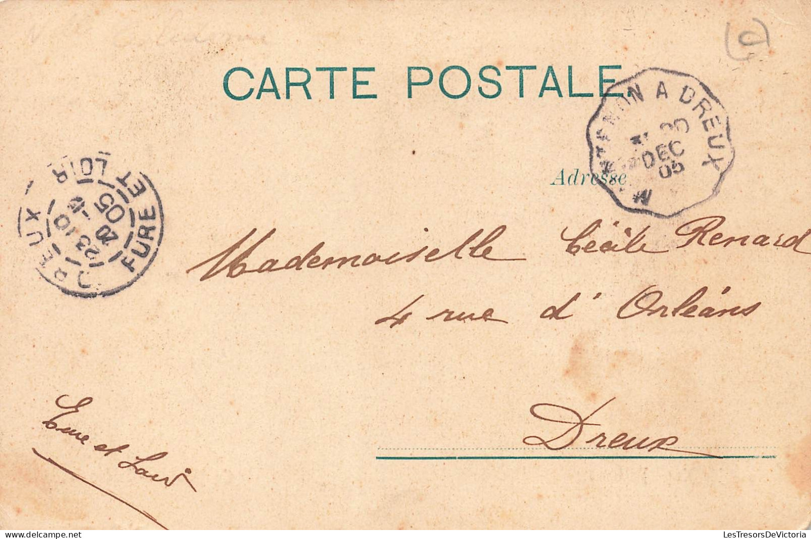 Nouvelle Calédonie - Ile Nou - Pénitentier - Oblitéré 1905 Ambulant -  Carte Postale Ancienne - Neukaledonien