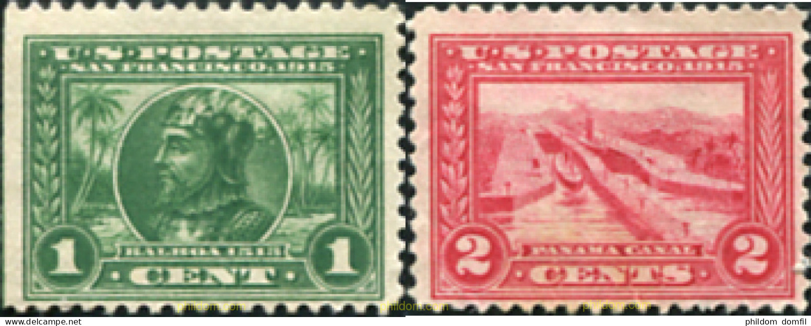 723427 HINGED ESTADOS UNIDOS 1912 EXPOSICION DE SAN FRANCISCO Y OBERTURA DEL CANAL DE PANAMA - Unused Stamps