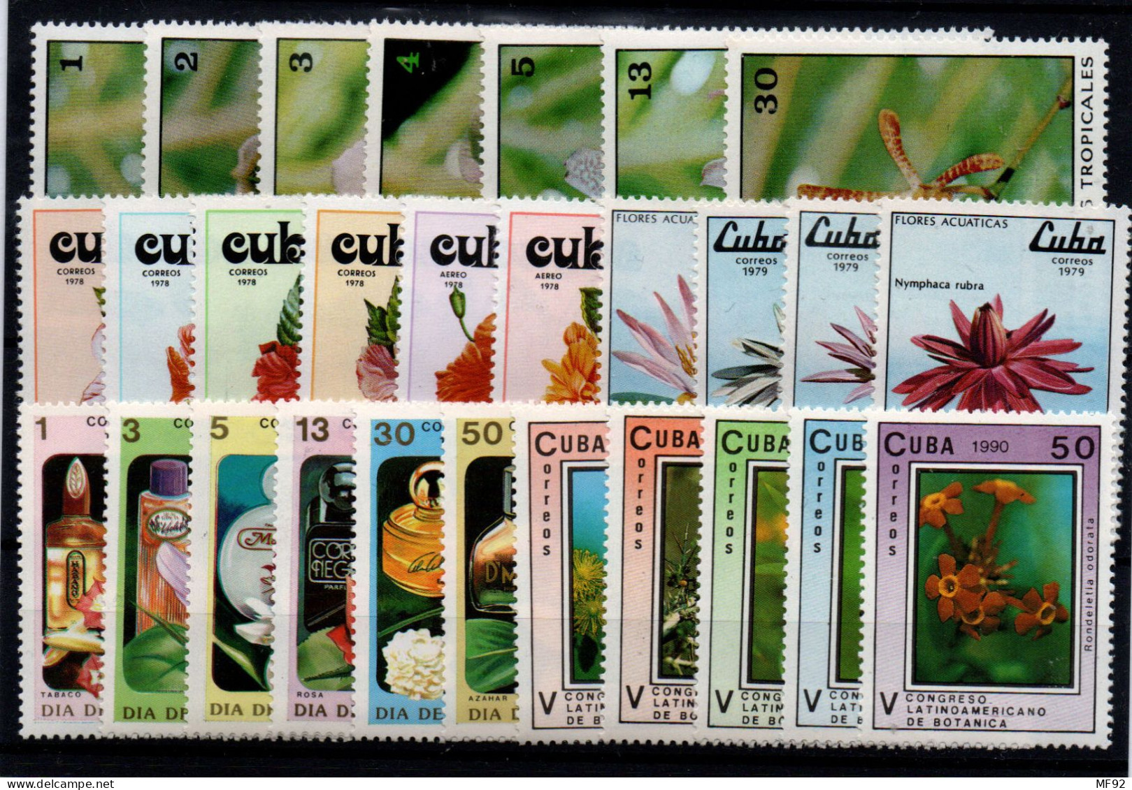 Cuba Nº 1656/62, 2086/9, 2105/8, 2937/42, 3035/9, A-308/9. Año 1973/90 - Ungebraucht