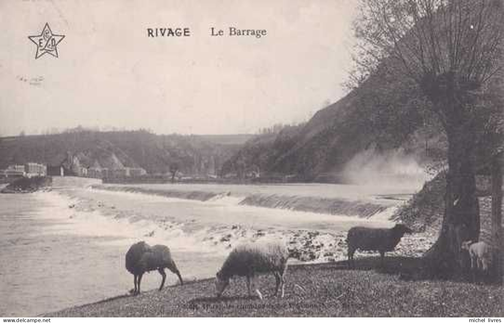 Rivage - Le Barrage - Sprimont - Circulé En 1912 - Moutons - TBE - Sprimont