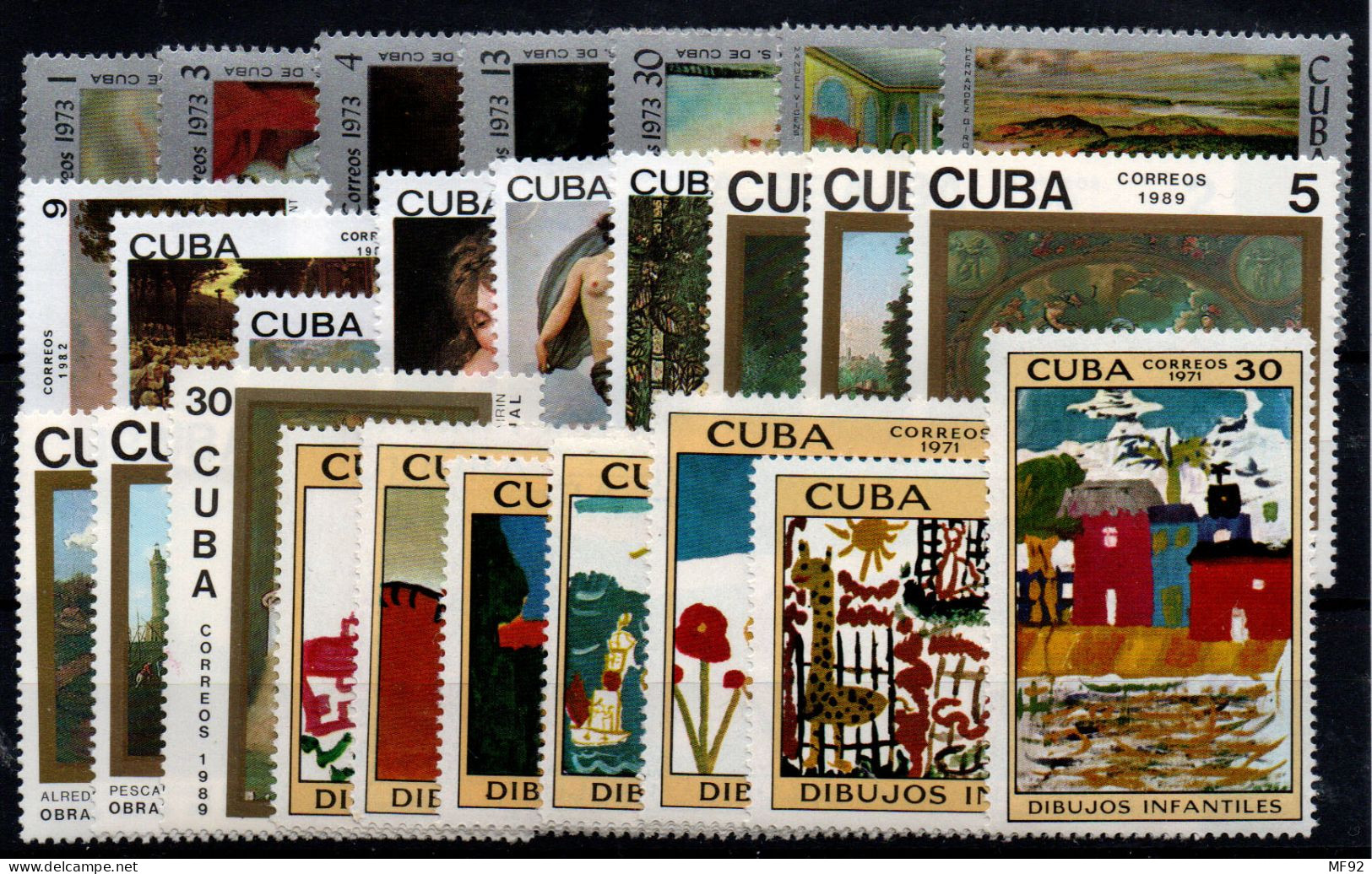 Cuba Nº 1512/18, 1690/6, 2362/7, 2982/7. Año 1971/89 - Unused Stamps