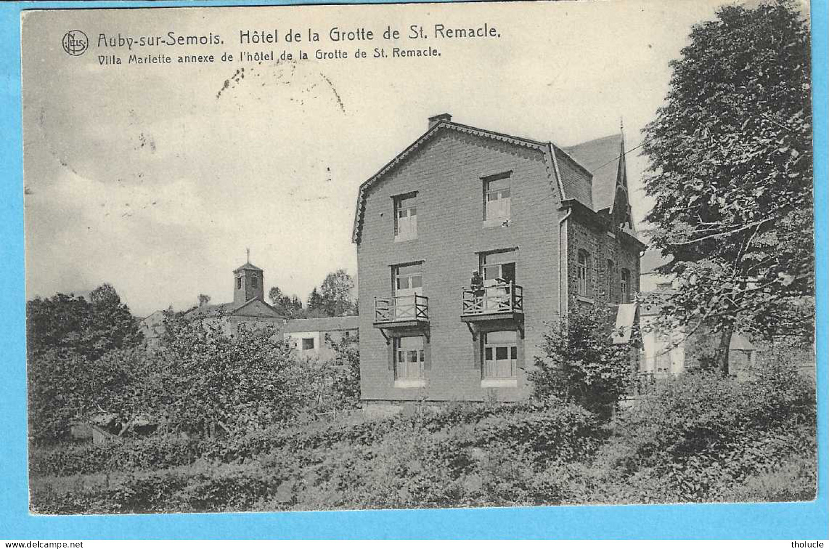 Auby-sur-Semois-Bertrix-Villa Mariette, Annexe De L'Hôtel De La Grotte Saint-Remacle-cachet Relais étoiles "Cugnon-1921" - Bertrix
