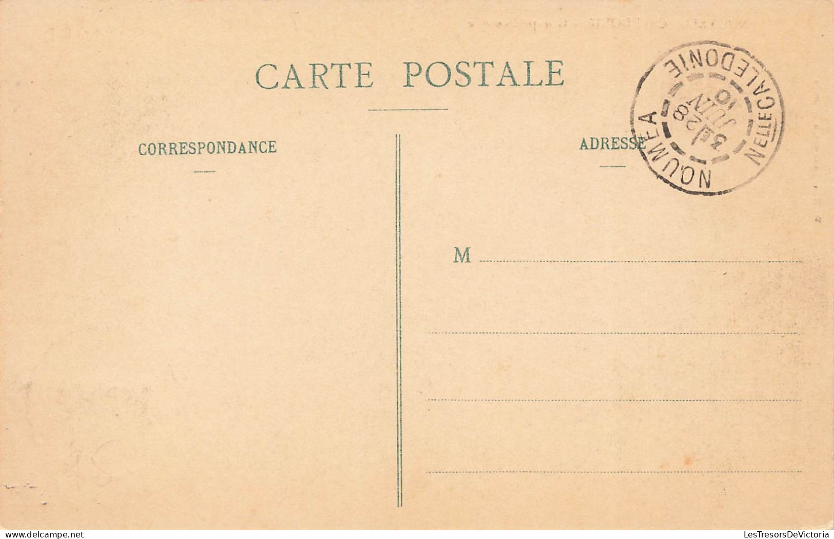 Nouvelle Calédonie - Groupe Canaque - Animé - Oblitéré 1910  -  Carte Postale Ancienne - Nieuw-Caledonië