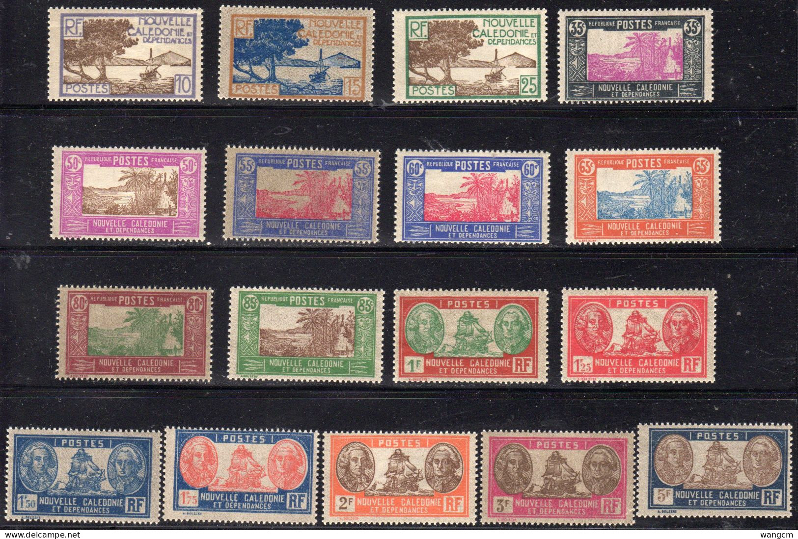 New Caledonia 1928 Issue Various Values X17 U/M MNH - Neufs