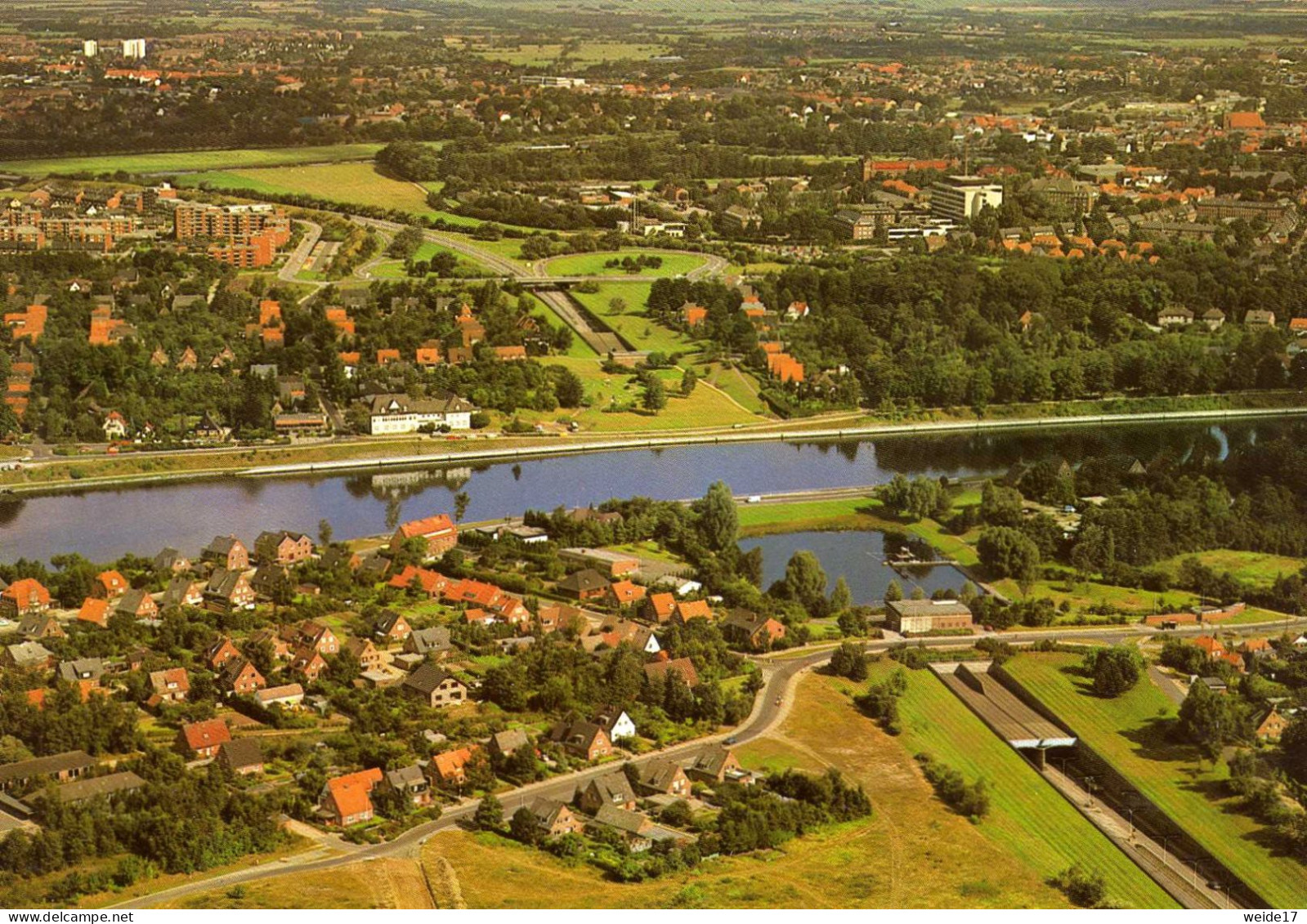 05447 - RENDSBURG - Blick Auf Den Nord-Ostsee-Kanal Und Den Kanaltunnel Von Südosten - Rendsburg