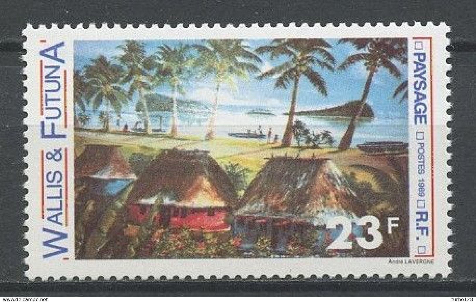 WALLIS FUTUNA 1989 N° 392 ** Neuf MNH Superbe C 1.10 € Arts  Paysages Landscapes - Neufs