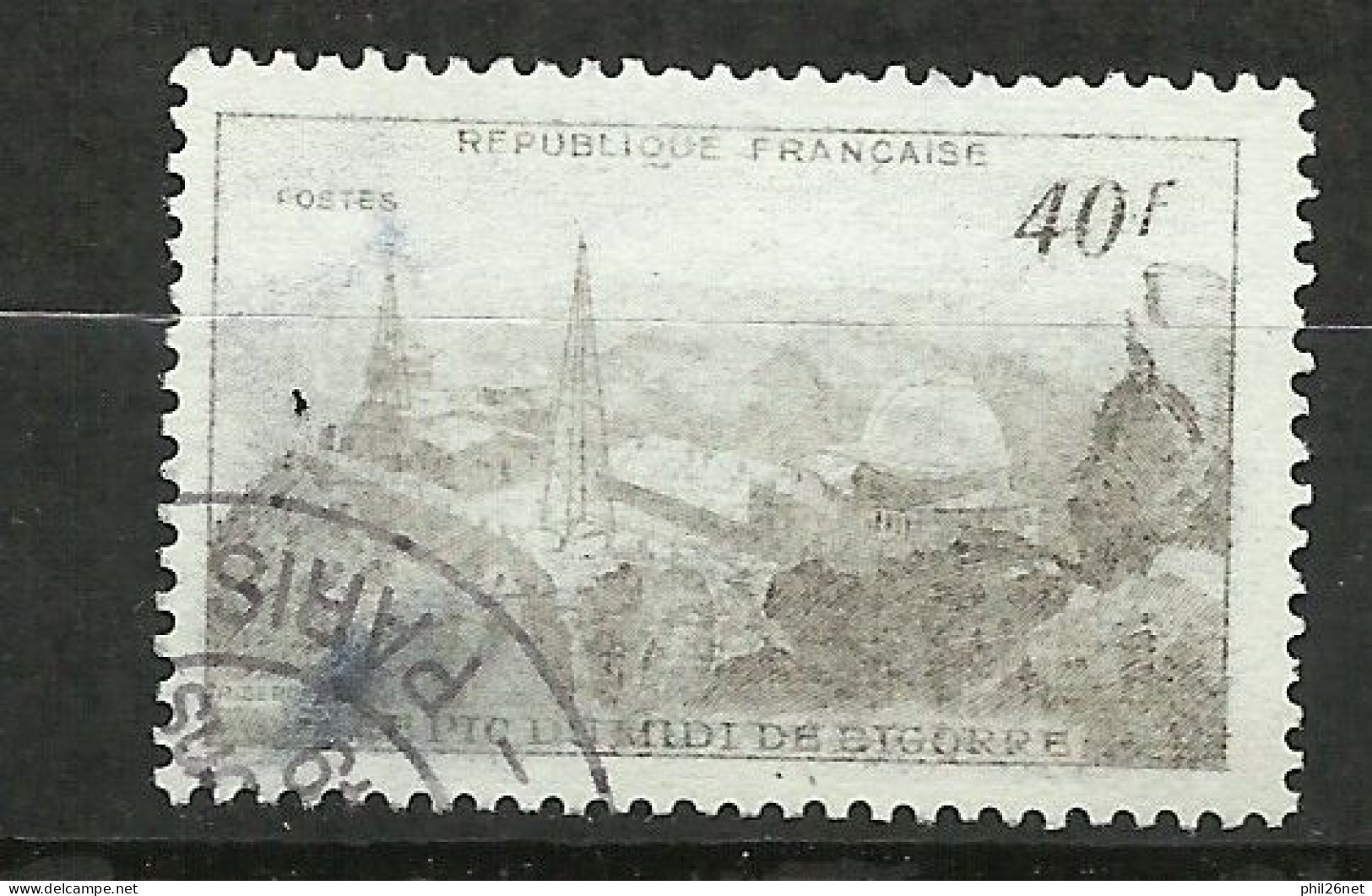 France  N° 916 Pic Du Midi    Gris    Oblitéré B/TB     Voir Scans     Soldé ! ! ! - Used Stamps