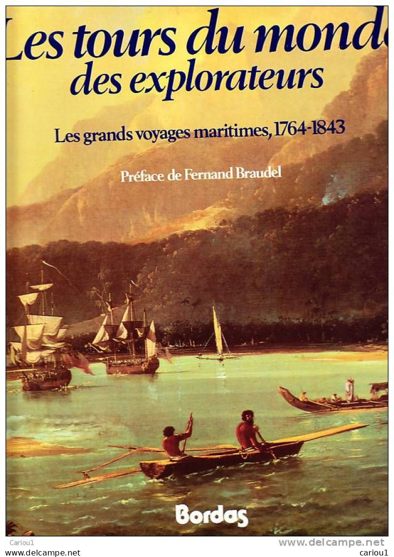 C1 MER Brosse LES TOURS DU MONDE DES EXPLORATEURS 1764 1843 Relie ILLUSTRE Grand Format - Andere & Zonder Classificatie