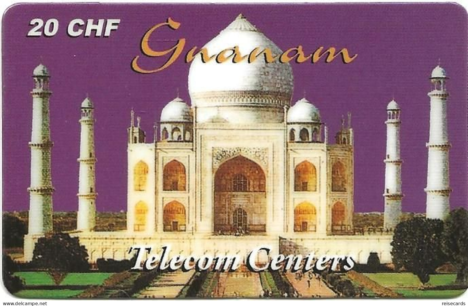 Switzerland: Prepaid Telecom Centers - Gnanam Taj Mahal - Schweiz