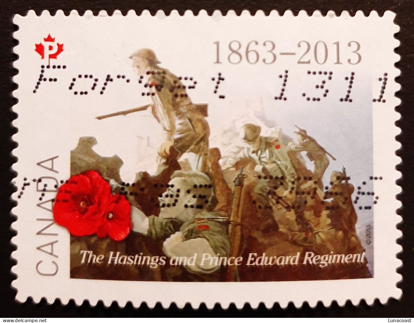 Canada 2013 USED  Sc 2684,   P  Hastings & PE Regiment - Gebraucht