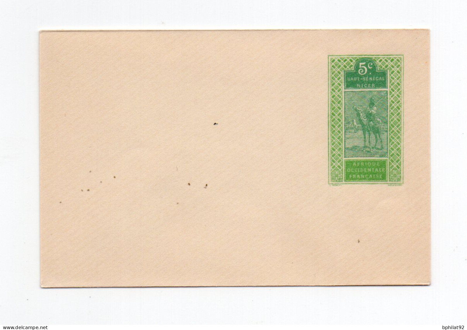 !!! PRIX FIXE : HAUT SENEGAL ET NIGER ENTIER POSTAL ENV4 NEUF - Storia Postale