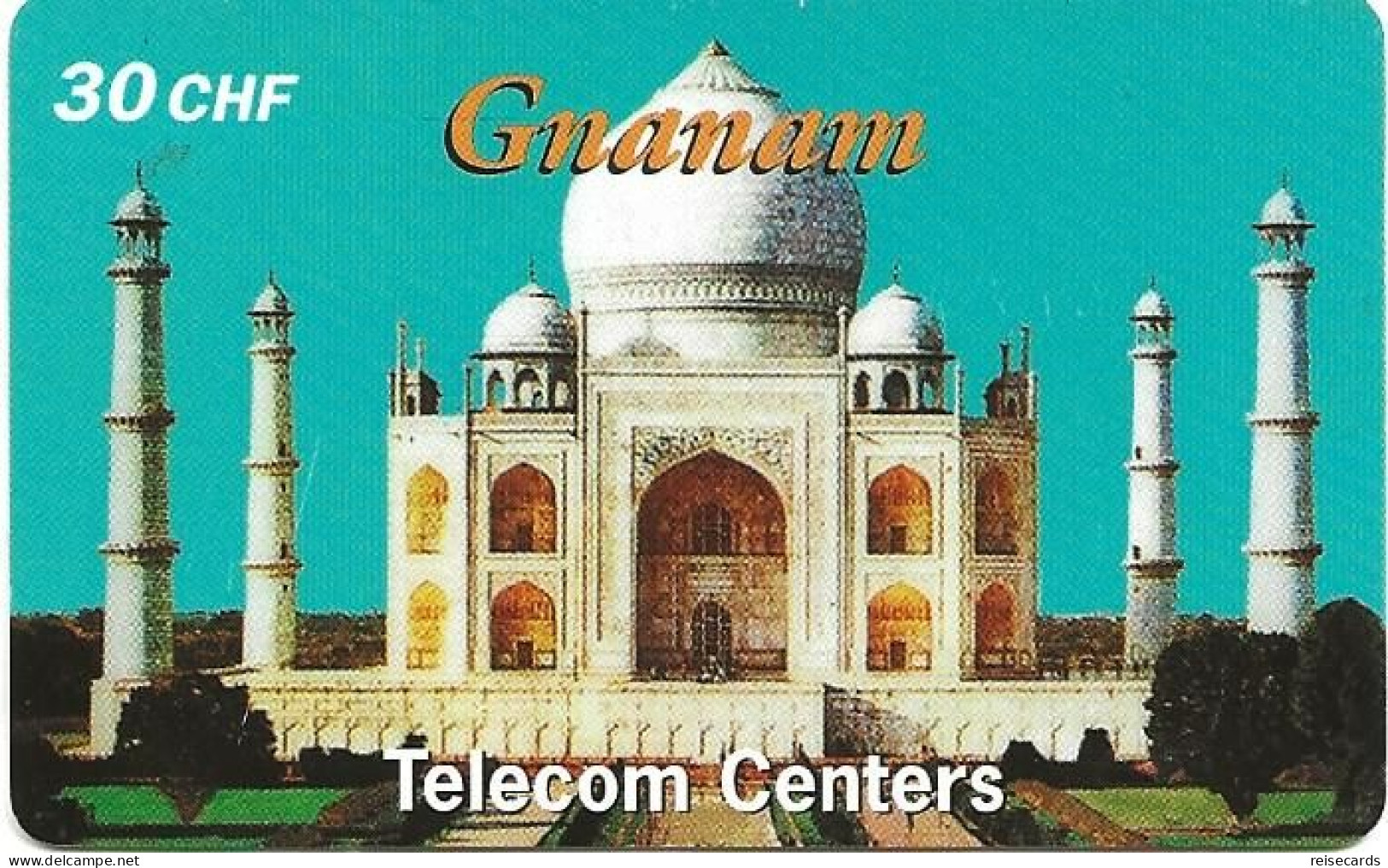 Switzerland: Prepaid Telecom Centers - Gnanam Taj Mahal. 12.00 - Switzerland